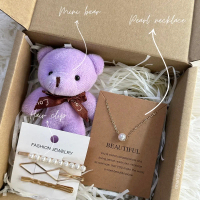 READY STOCK GIRL SET PEARL NECKLACE SET SURPRISE GIFT BIRTHDAY GIFT ANNIVERSARY GIFT GIRLFRIEND GIFT