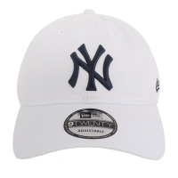 NEW ERA-  紐約洋基隊 藍色NY 繡線中性棒球帽(白)