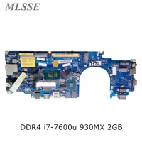 Used For DELL Latitude E5480 Laptop Motherboard With i7-7600u 930MX 2GB DDR4 CN-0X0M92 X0M92 CDM70 LA-E082P 100% Test