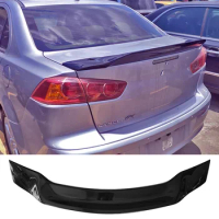 Spoiler for Mitsubishi Lancer EX Evo Rear Wing 2008 to 2015 Black Car Tail Fin Accessories Easy installation