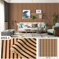 Paket Hemat Beli 5 gratis 1 Wallpaper Sticker Dinding Kayu panel virall Minimalis Modern Kekinian El