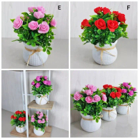 Bunga Hias Mawar Plastik Bunga Hias Rose Artificial Hiasan Meja Tamu