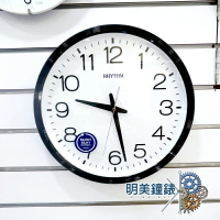 ◆明美鐘錶眼鏡◆RHYTHM 麗聲鐘/ CMG494NR02/黑色/時尚簡約創意個性靜音掛鐘