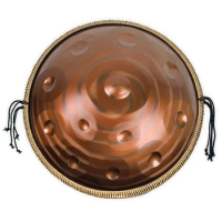 Spiral handpan drum 9/12 notes D minor 22 inch tambourine meditative instrument yoga music drum beginner steel tongue drum