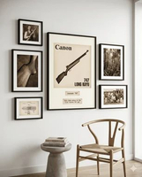 Hiasan Dinding, Pigura, Wall Aesthetic, Minimalist, Canon 747 Long Bold