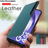Smart Leather Magnetic Flip Case For Samsung Galaxy S24 Ultra 5G On Sumsung S 24 Plus S24Ultra Stand Book Cover Shockproof Coque