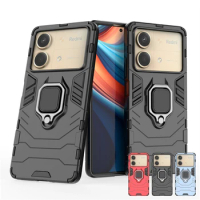 For Xiaomi Redmi Note 13R Pro Case Xiaomi Redmi Note 13R Pro Cover Shockproof Armor PC + Silicone Ring Car Holder Phone Cover