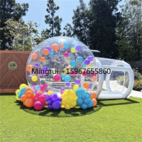 Bubble House Inflatable Bubble Tent Commercial Grade PVC Bubble House with Blower&amp;Pump Kids Party Clear Dome Balloon