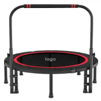 Indoor Outdoor Easy Assemble Kids Trampoline With Handle Adult Large Aerobic Exercise Trampoline