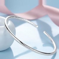 【Ship In 24H】手鐲女韓版不掉色手鐲女純銀不掉色古风 Aesthetic Bracelet Adjustable Bracelet 【亏本清仓】正品S999纯银手镯女手链银送妈妈送情人女友百