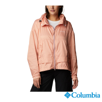 Columbia 哥倫比亞 女款- 防潑水外套-橘紅 UWR81420AH / S22