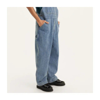 【LEVIS 官方旗艦】Skateboarding 男寬鬆OVERALL丹寧牛仔吊帶褲/微彈 熱賣單品 A2092-0005