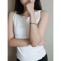 A.piece กำไล Stack & shine collection (waterproof) : [stainless steel] Bold bangle bracelet จัดส่งฟร