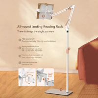 Reading Book Rack Floor Stand Office Mobile Phone Notebook Tray Book Tablet Tray Morning Reading Clip Adjustable Height/Angle