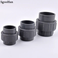 1~20pcs Big Size 20~110mm PVC Pipe Union Connector Garden Irrigation Aquarium Fish Tank Tube Watering Adapter Fittings Joints