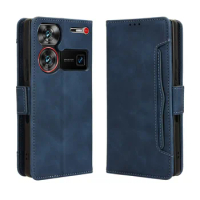 For ZTE nubia Z60 Ultra Retro Leather Case Flip Wallet Book Removable Card Holder Full Cover For ZTE nubia Z60 Ultra Phone Bags