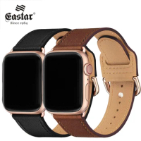 Colorful Leather strap For Apple watch band 44mm 45mm Ultra 49mm 41/40mm Fashion Wristband Bracelet for iWatch series 5 6 SE 7 8