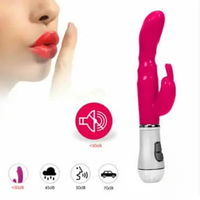 Alat Pijat Wanita Alat Kesehatan Silikon Dual Shape Massager Rabbit Finger AV Massager Toys Waterpro