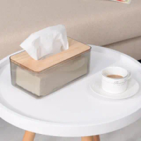 【AOTTO】日式質感竹木衛生紙收納盒(衛生紙盒 面紙盒 收納盒 紙巾盒)