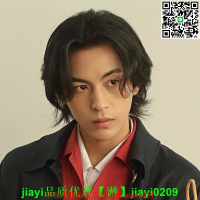 木村拓哉同款狼尾假發男帥氣長發減齡中分劉海帥t逼真透氣全頭戴