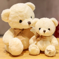 33cm bow tie teddy bear doll plush toys couple bear doll sleep cuddle rag doll birthday Christmas gift