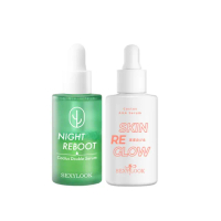【SexyLook 西西露】仙人掌發光平滑雙精萃30ml/果酸亮白精華30ml(修修臉雙精華/抗痘/煥膚)