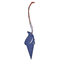 【Hermes 愛馬仕】冰淇淋造型吊飾/掛飾(綠/藍色H080248CAAB-BLUE)