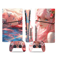 For PS5 host protective film PS5 optical drive version cartoon stickers for PS5 Slim Disc Console an