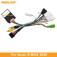 FEELDO Car 16pin Android Audio Wiring Harness With Canbus Box For ISUZU D-MAX 2020 Aftermarket
