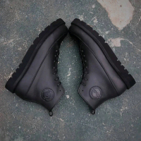 Lewis Full Black Sepatu Sneakers Kulit Sapi Asli High Quality