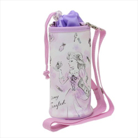 長髮公主 紫色 背式 環保 保冰袋 水瓶套 水壺袋 紫 化妝 迪士尼 日本製 正版 授權 J01180251