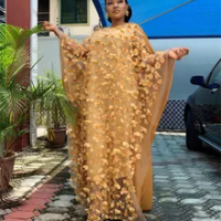 Baru Gaun Afrika untuk Wanita Dashiki Longgar Renda Afrika Gaun Pakaian Afrika Bazin Bordir Gamis Abay Dubai Muslim Long Dress