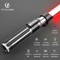 JOYACESABER Pixel Lightsaber Darth Vader Metal Handle RGB Light Saber Sensitive Smooth Swing Heavy Dueling Laser Sword Toys