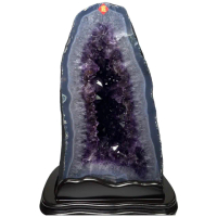【恬芯晶品】巴西木型紫鈦紫水晶洞8.95KG新居財位擺設AJ8(紫鈦晶洞開運招財招貴人開業財位父親節)