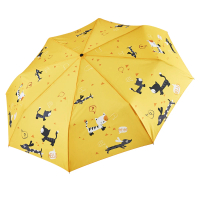 【rainstory】雪靴貓-黃抗UV雙人自動傘