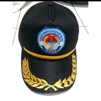 Topi Ppdi bordir topi bordir topi padi kapas topi pns topi jaring hitam