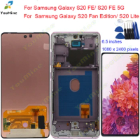 OLED For Samsung Galaxy S20 FE 5G G781B G780G LCD Display Touch Screen With frame For Samsung S20 Fan Edition S20 Lite G781B LCD