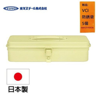 【TOYO BOX】 經典工具箱單層 (大) -粉黃 日本製造，原裝進口