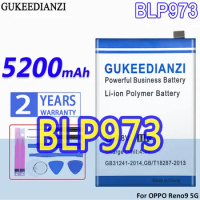 High Capacity GUKEEDIANZI Battery BLP973 5200mAh For OPPO Reno 9 5G/ Pro 9pro PHM110 PGX110