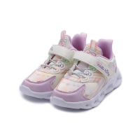 【HELLO KITTY】18-21cm 渲染皮革底燈中童運動鞋 紫 中大童鞋