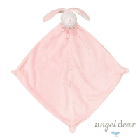 美國Angel Dear 動物嬰兒安撫巾 粉紅小兔