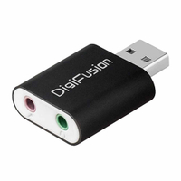 Digifusion 伽利略 USB51B USB2.0 鋁殼音效卡(黑色)-富廉網