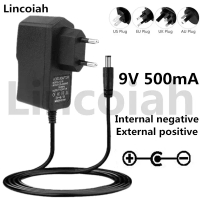 9V 0.5A 500mA Penyesuai AC/DC Pengecas Dinding Bekalan Kuasa Untuk pedal gitar hotone Ditto Looper
