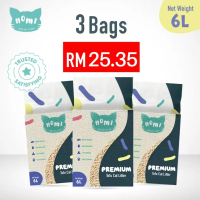 NOMI 2.0KG Premium Super Clumping Natural Tofu Cat Litter Cat Sand 6L