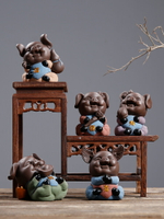 豬年 福豬擺件招財風水 創意可愛陶瓷工藝品 辦公室生肖豬裝飾品