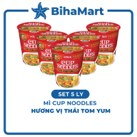 [SET 5 LY] - NISSIN - Mì ly Cup Noodles Thái Tom Yum, Mì ly Tomyum Cup Noodles, Mì ly Tom Yum Cup No