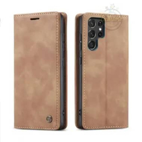 Casing untuk Hp Samsung S22 Ultra Super Wallet Pro Case PE Leather Full 360 Degree TPU Waterproof Br