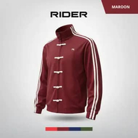Rider Jacket Cheongsam Sporty Unisex – R923B Jacket Modern Polyester Premium Maroon S