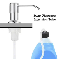 Soap Dispenser Sink Liquid Extension Tube Bathroom Kitchen Stainless Steel Soap Dispenser Extension Tube Kit Dispenser Detergent