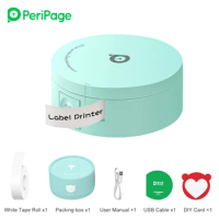 PeriPage L1 Plus Label Maker BT Mini Pocket Thermal Printer Prince Tag DIY Date Journal Sticker Labeling Machine Rechargeable